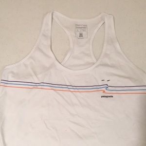 Patagonia razorback white tank.